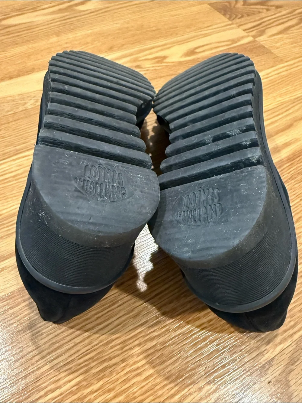 Points of Holland Leather Mary Jane Wedges sz 39